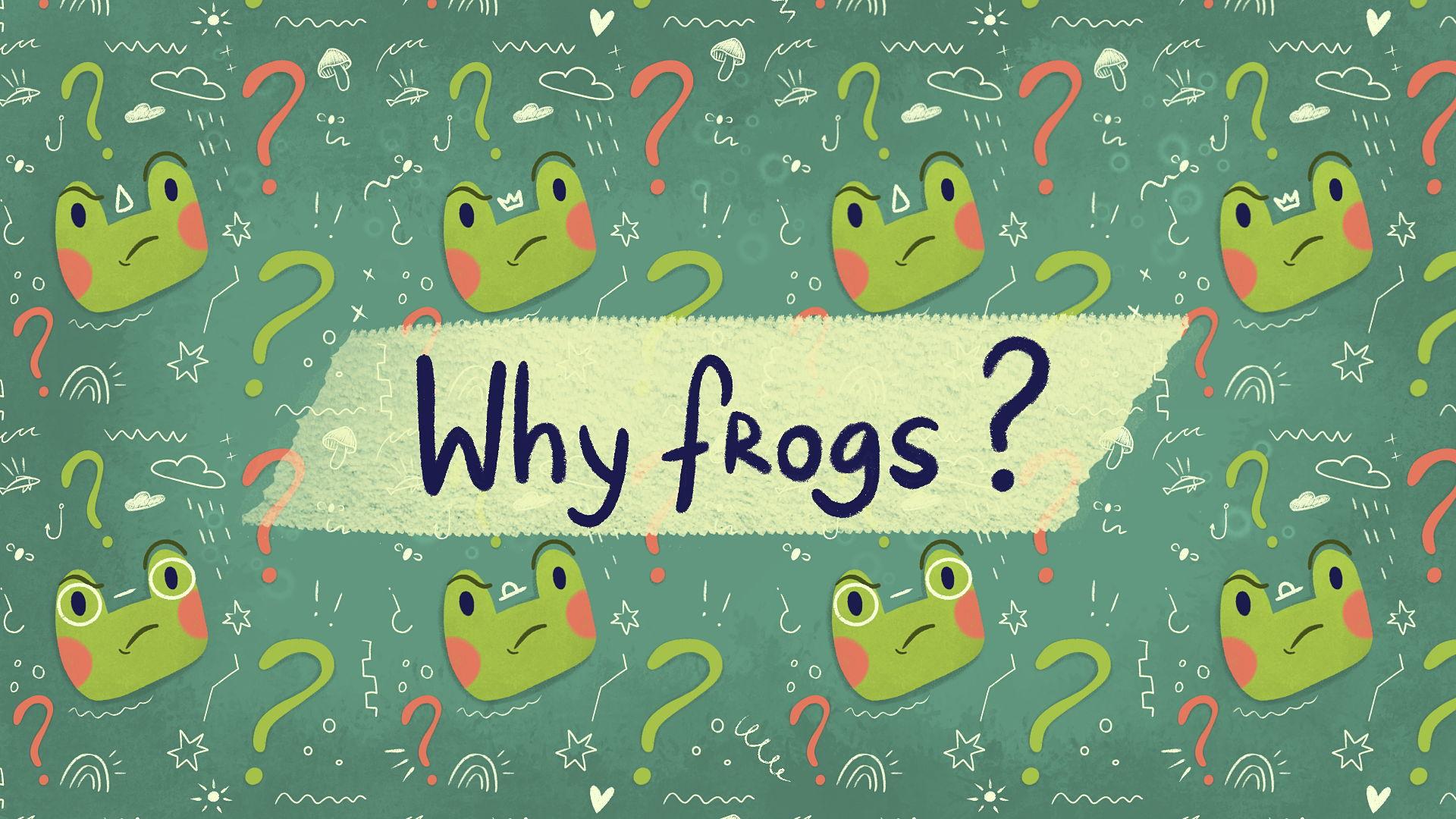 This post is an attempt to explain why frogs were chosen as the protagonists of our first game.